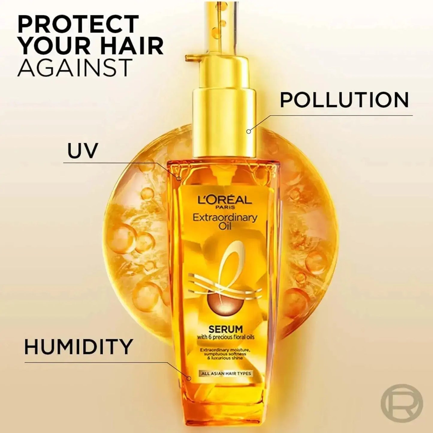 L'Oreal Paris Extraordinary Oil Serum 100ml – Anti-Frizz & Deep Nourishment for All Hair Types - Sellzova