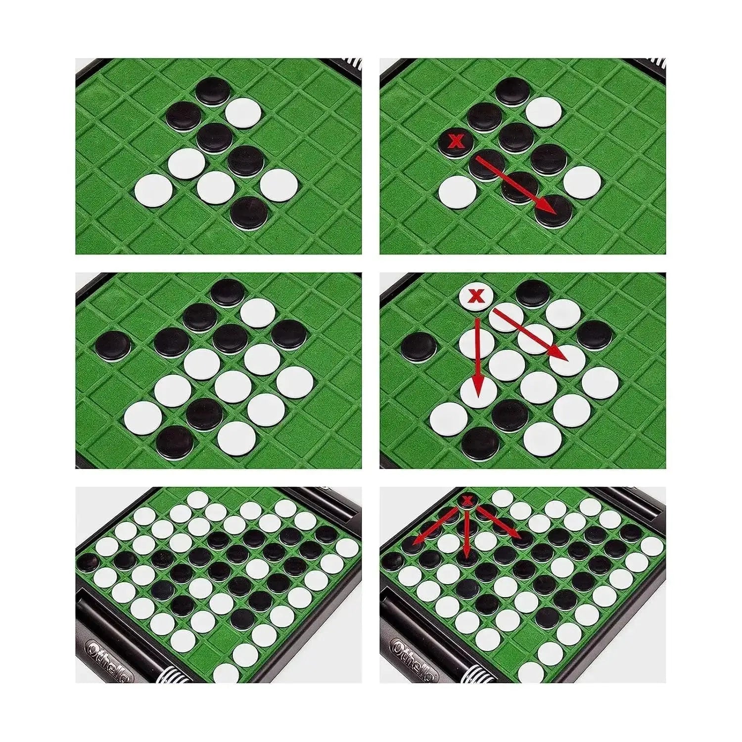 Othello Classic Strategy Board Game for Kids & Adults – 2 Player Reversible Disc Game - Sellzova