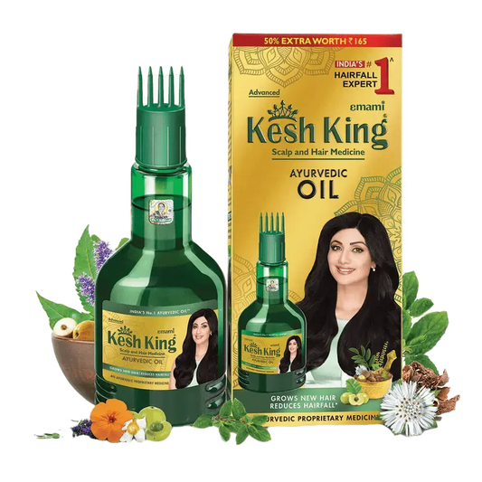 Kesh King Ayurvedic Hair Oil 300ml | Anti-Hair Fall Oil with 21 Herbs for Strong, Thick & Healthy Hair - Sellzova