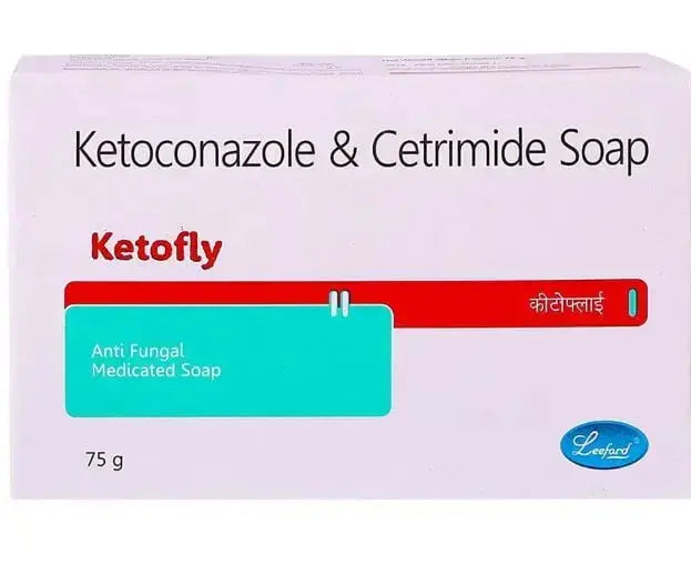 Ketofly Soap – Pack of 2 (75gm Each) | Ketoconazole & Cetrimide Medicated Soap for Fungal Infections - Sellzova
