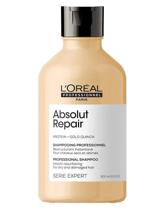 L’Oréal Professionnel Série Expert Absolut Repair Gold Quinoa + Protein Shampoo 300 ml | Repair & Shine for Damaged Hair - Sellzova