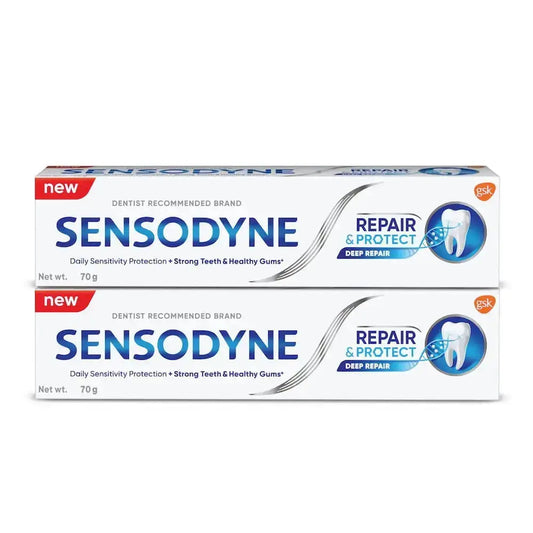 Sensodyne Complete Protection+ Toothpaste 140 g (70 g x 2) | Sensitivity Relief & Daily Oral Care - Sellzova