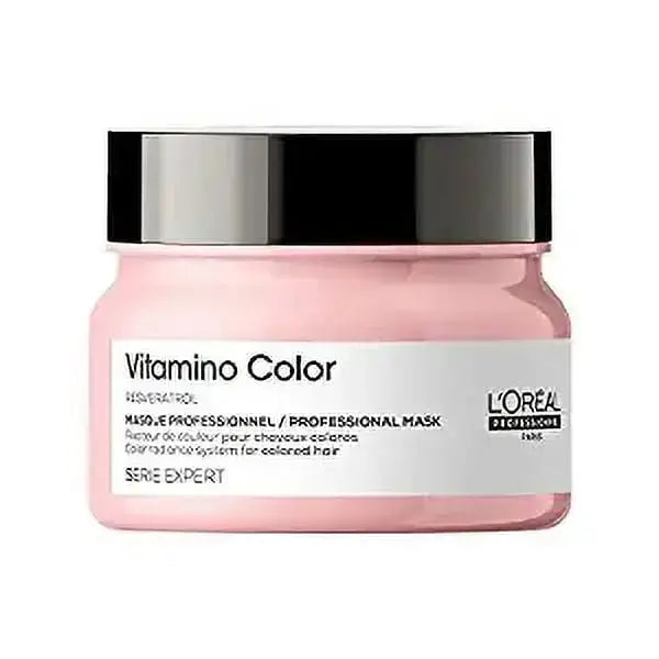 L'Oreal Paris Vitamino Color Hair Mask With Resveratrol For Color-Treated Hair, Serie Expert -250 gm - Sellzova