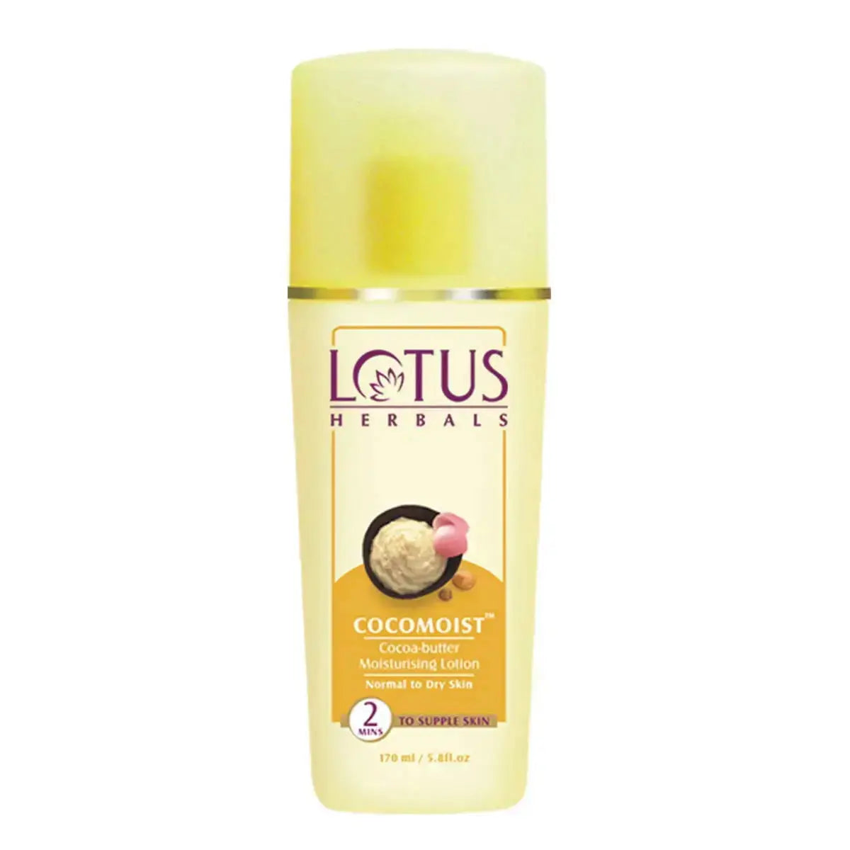 Lotus Cocomoist Cocoa Butter Lotion 170ml | Deep Moisturizer for Dry Skin | With Cocoa & Rose Water - Sellzova