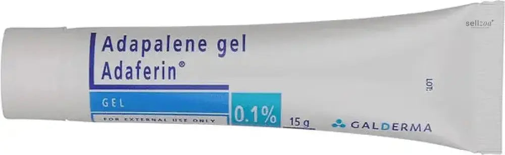 Adaferin Adapalene Gel 0.1% – 15g (Pack of 2) | Retinoid Acne Treatment for Face, Blackheads & Clogged Pores Sellzova