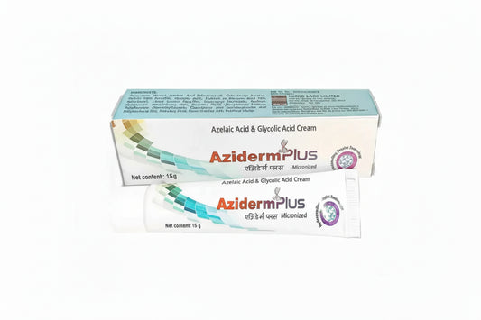 Aziderm 10% Azelaic Acid Cream – 15g (Pack of 2) | Acne & Hyperpigmentation Treatment for Oily & Acne-Prone Skin Sellzova