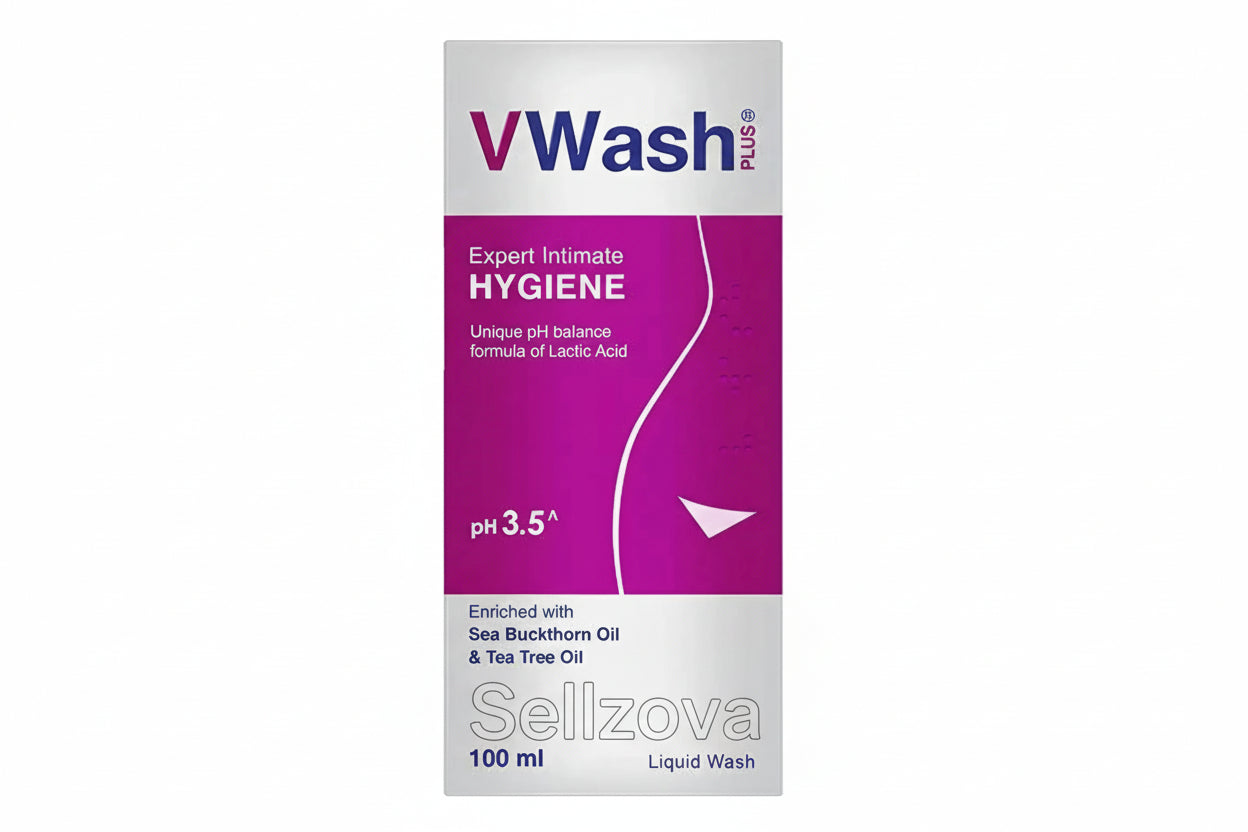 VWash Intimate Hygiene Wash for Women – 100ml (Pack of 2) | pH Balanced Daily Feminine Care - Sellzova