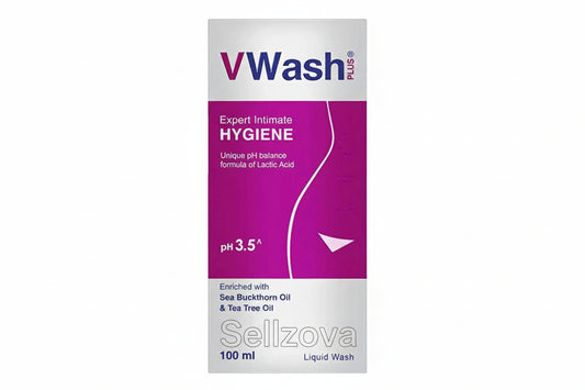 VWash Intimate Hygiene Wash for Women – 100ml (Pack of 2) | pH Balanced Daily Feminine Care - Sellzova