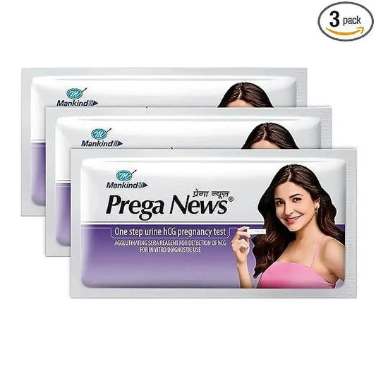 Prega News Pregnancy Test Kit – HCG Urine Test Device (Pack of 5) | One-Step, Rapid & Accurate Home Pregnancy Testing - Sellzova
