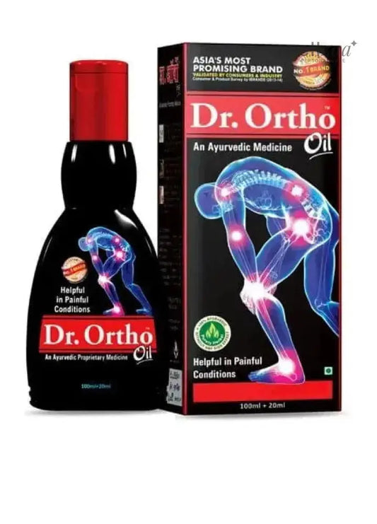 Dr Ortho Ayurvedic Pain Relief Oil – 120ml | Herbal Formula for Joint, Back, and Knee Pain | Bone & Muscle Support Sellzoa