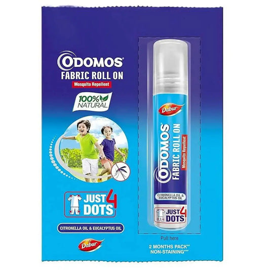 Odomos Mosquito Repellent Fabric Roll-On 8ml (Pack of 2) – Natural Protection for Kids & Adults - Sellzova
