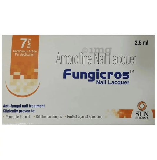 Fungicros Nail Care Lacquer 2.5ml – Topical Nail Care Solution for Healthy Looking Nails Sellzoa