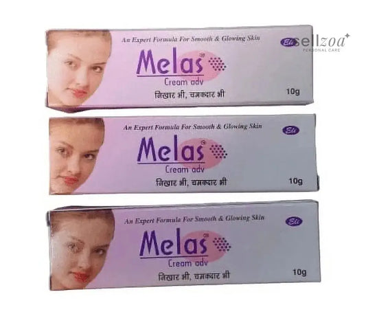 Melas Face Cream 10gm (Pack of 3) | Anti-Pigmentation, Dark Spot Removal & Skin Brightening Cream Sellzoa