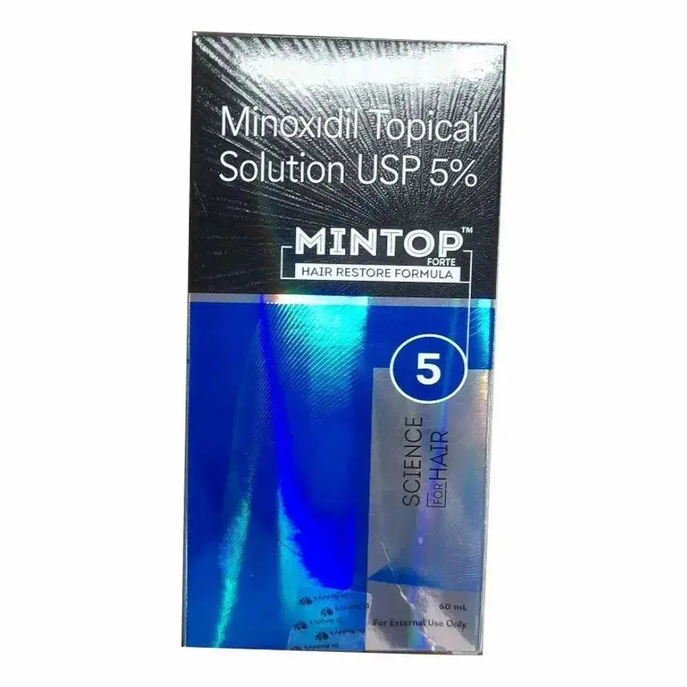 Mintop Forte 5% Minoxidil Topical Solution 60ml | Hair Regrowth Treatment for Men & Women - Sellzova