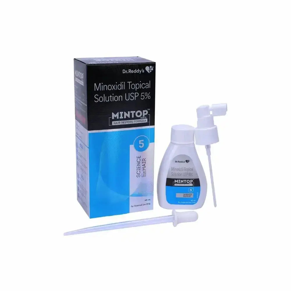 Mintop Forte 5% Minoxidil Topical Solution 60ml | Hair Regrowth Treatment for Men & Women - Sellzova