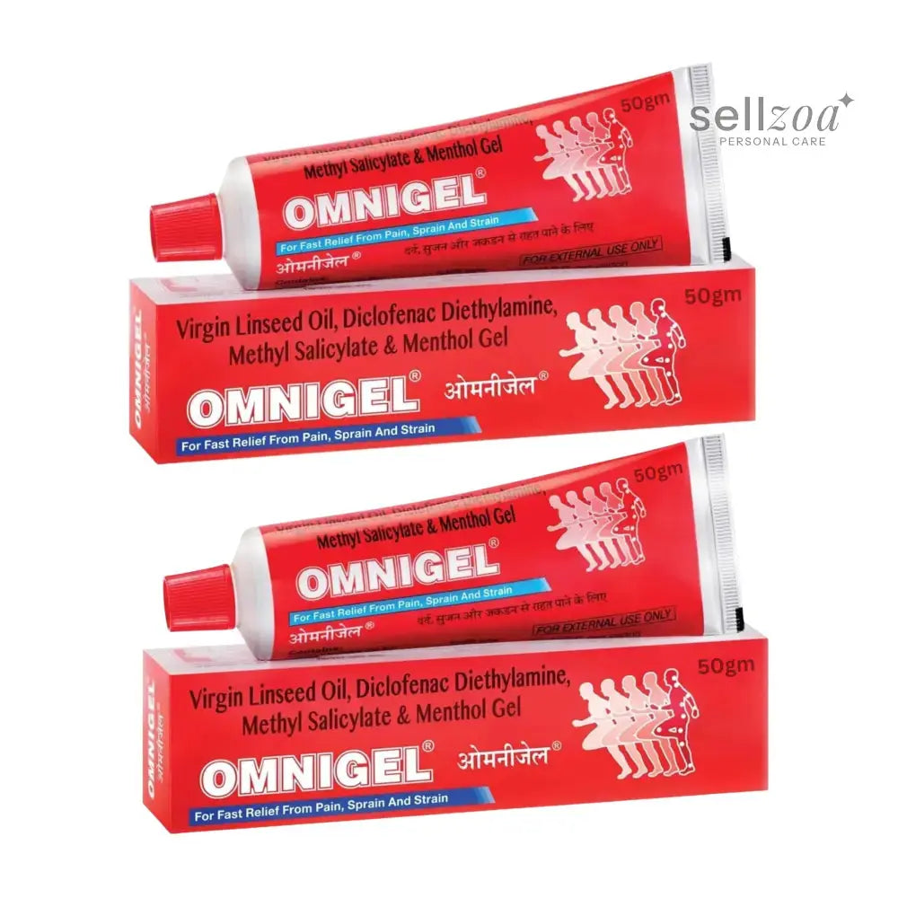 Omnigel Comfort Massage Gel 50g – Warming Gel for Everyday Massage | Pack of 2 Sellzoa