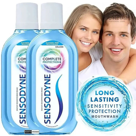 Sensodyne Complete Protection+ Mouthwash – 100ml (Pack of 2) | All-in-One Mouthwash for Sensitivity Relief, Strong Teeth & Fresh Breath Sellzoa